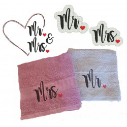 Stickserie - Mr. & Mrs. Embossed 